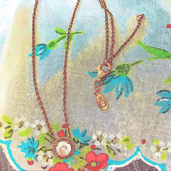 NWT PANDORA AUTHENTIC Rosegold 18kPlated NECKLACE - Picture 3 of 15